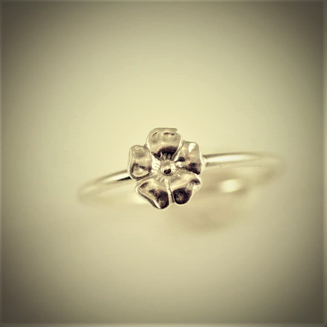 Flower Silver Ring